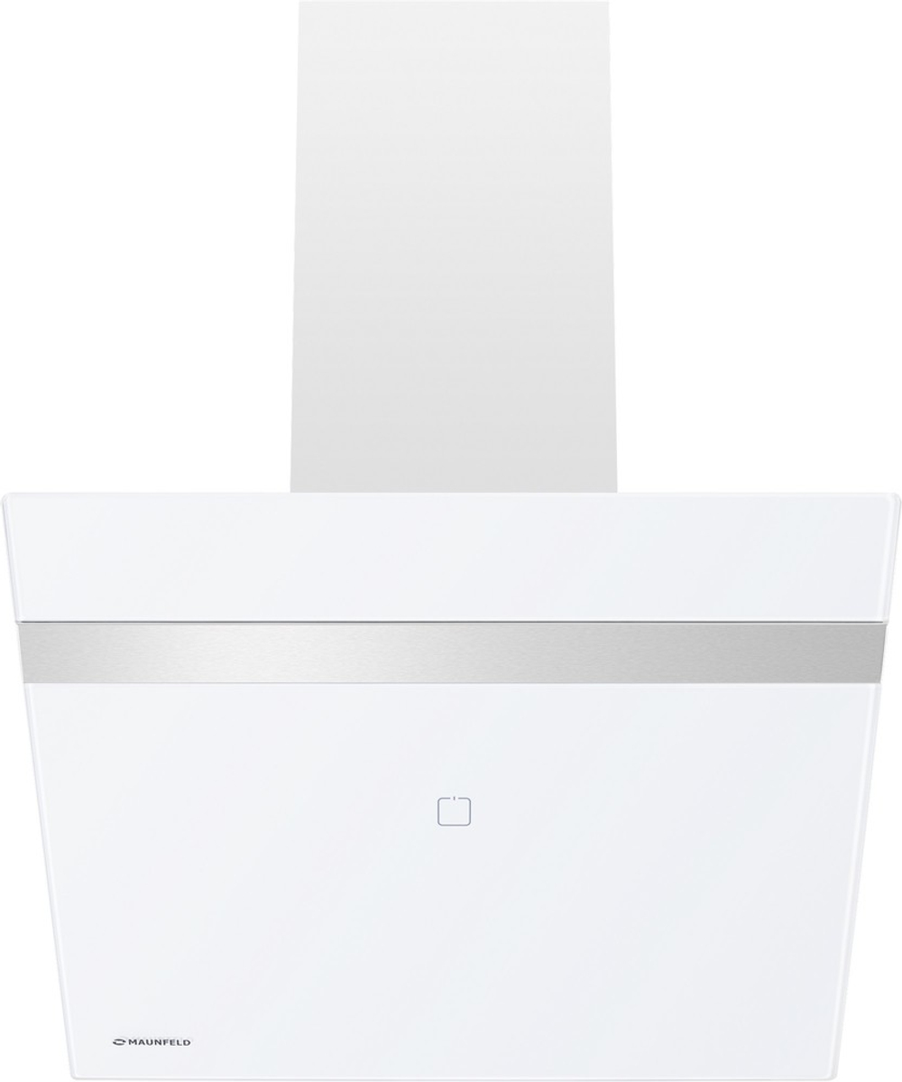 Каминная вытяжка Maunfeld MEDWAY 60 Glass White/ Stripe Inox