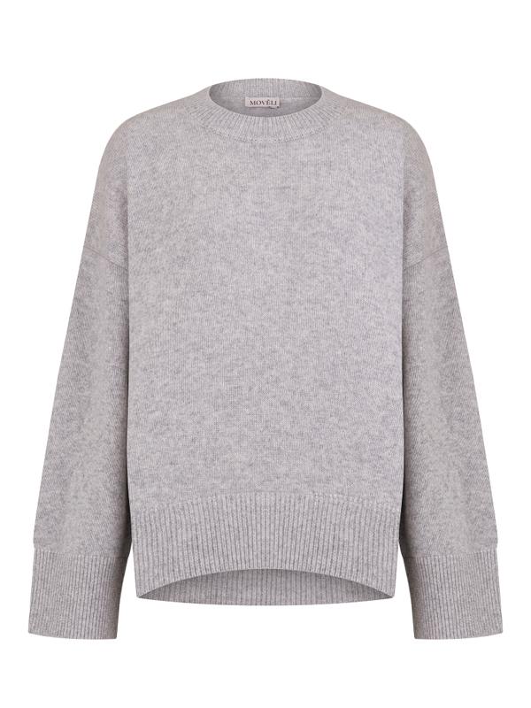 Oversized jumper gray color