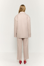 Жакет объемного кроя изо льна