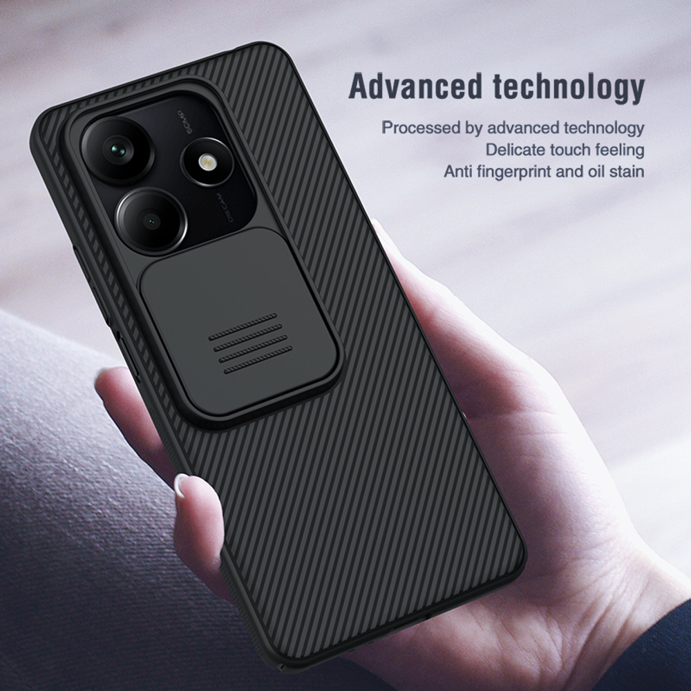Чехол от Nillkin с защитной шторкой для камеры на Xiaomi Redmi Note 14 5G, серии CamShield Case
