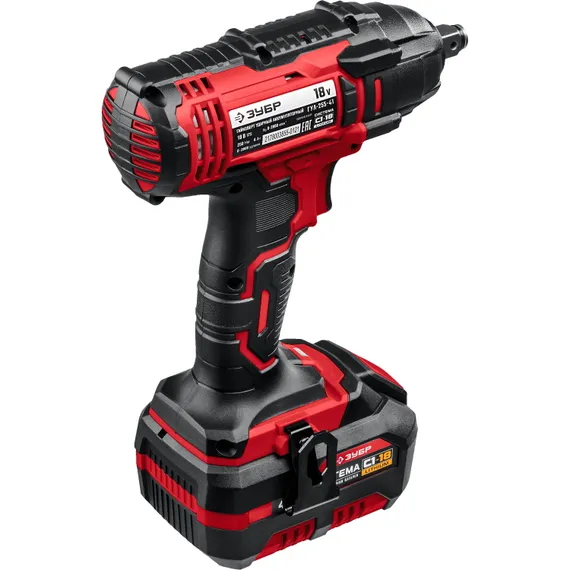 Аккумуляторный гайковерт "ЗУБР" ГУЛ-255-41