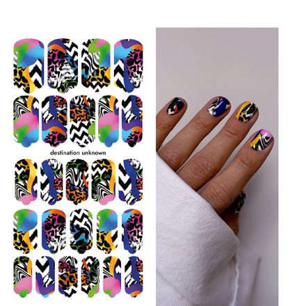 Плёнки для маникюра by provocative nails destination unkown