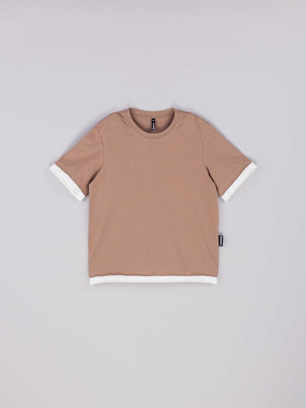 Футболка с контрастной отделкой "Кокос" 7+