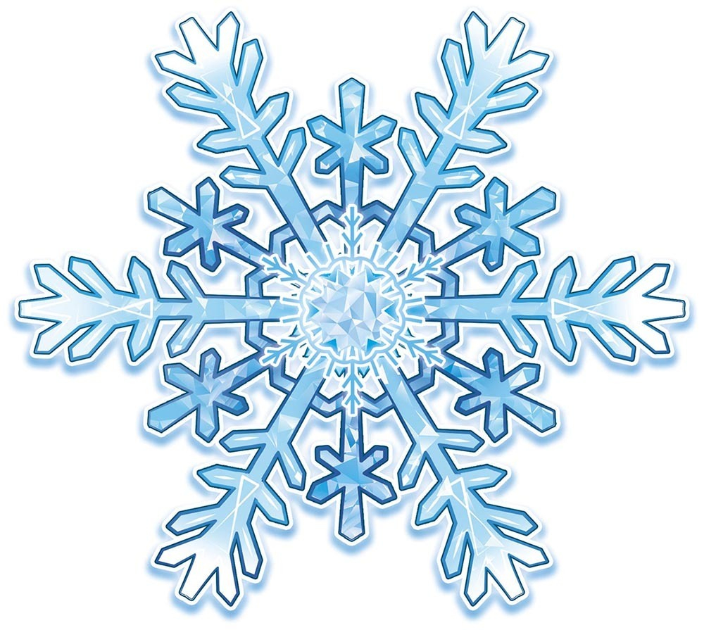 Украшение на скотче УСБ-010 Украшение на скотче (большое) Снежинка набор 10шт