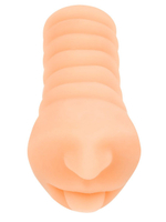 Телесный мастурбатор в виде сексуального ротика (Цвет: телесный)