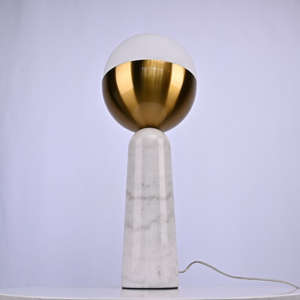 Настольная Лампа Marble Globe White By Imperiumloft