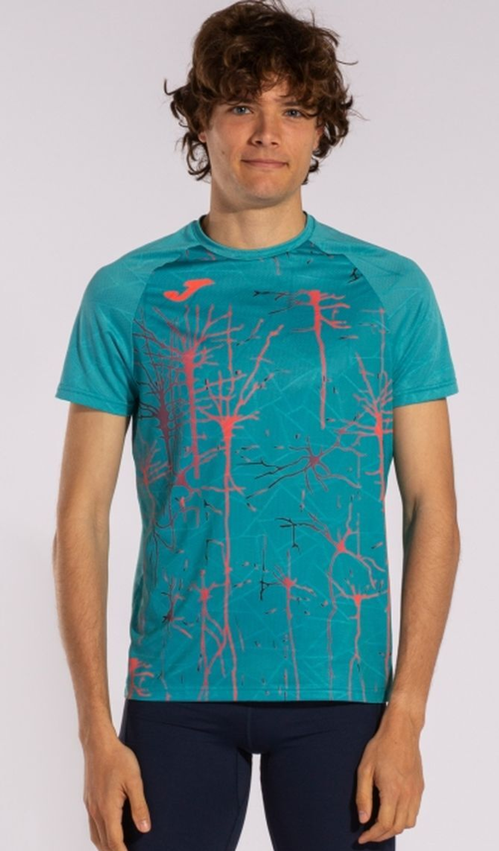 Мужская теннисная футболка Joma Elite IX Short Sleeve T-Shirt M - turquoise