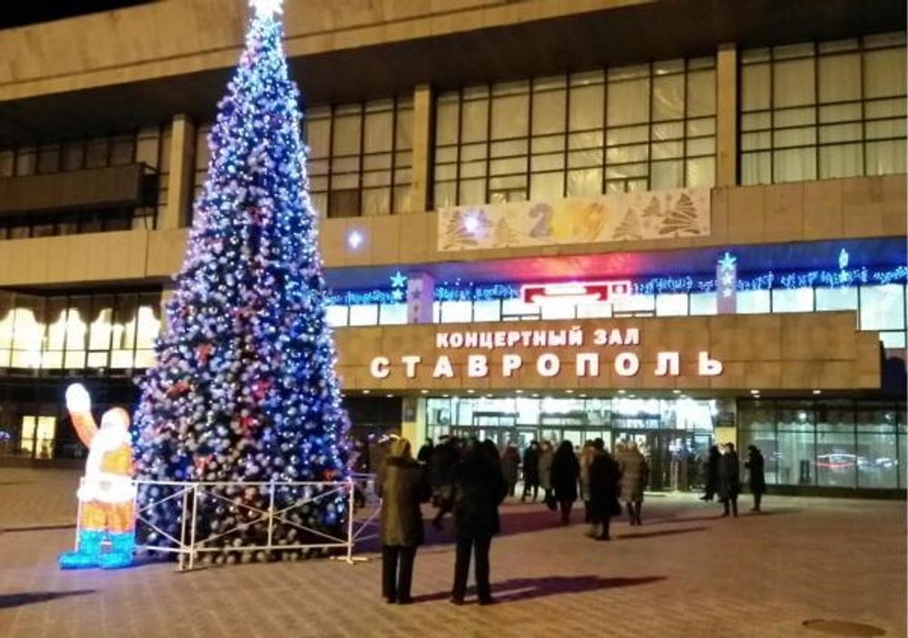 Уличная елка каркасная «Евро-2 Сосна» (Леска бело-зеленая) от 4 до 30 м