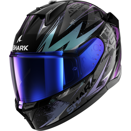 Шлем интеграл Shark D-SKWAL 3 BLAST-R Black/Green/Glitter, M