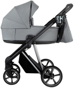 Детская коляска Roan Sol Vintage Luxury 2.0 3 в 1 с автокреслом Pituso Baesa Pro Black,Beige Canopy VIN 01/BT Blue Tea/Blue Tea/руч.Grey/к.Grey