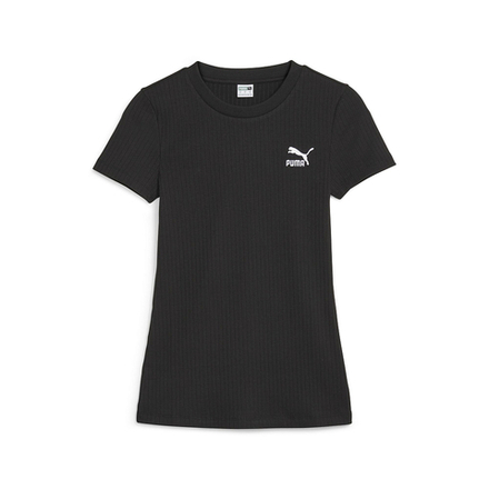 Женская футболка PUMA CLASSICS Ribbed Slim Tee