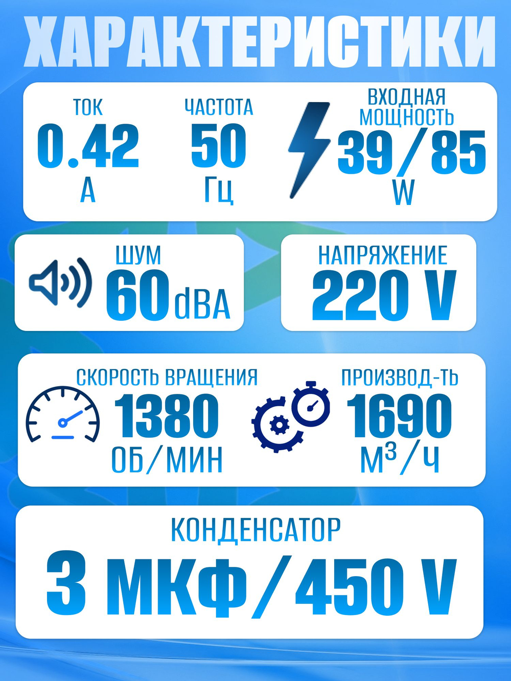 Вентилятор осевой YWF4E-300S всасывание