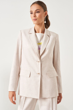 1829 Жакет женский (кремовый меланж)