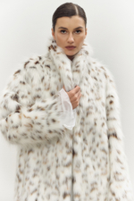 Эко-шуба CRUELLA | Миди | Пятнистая