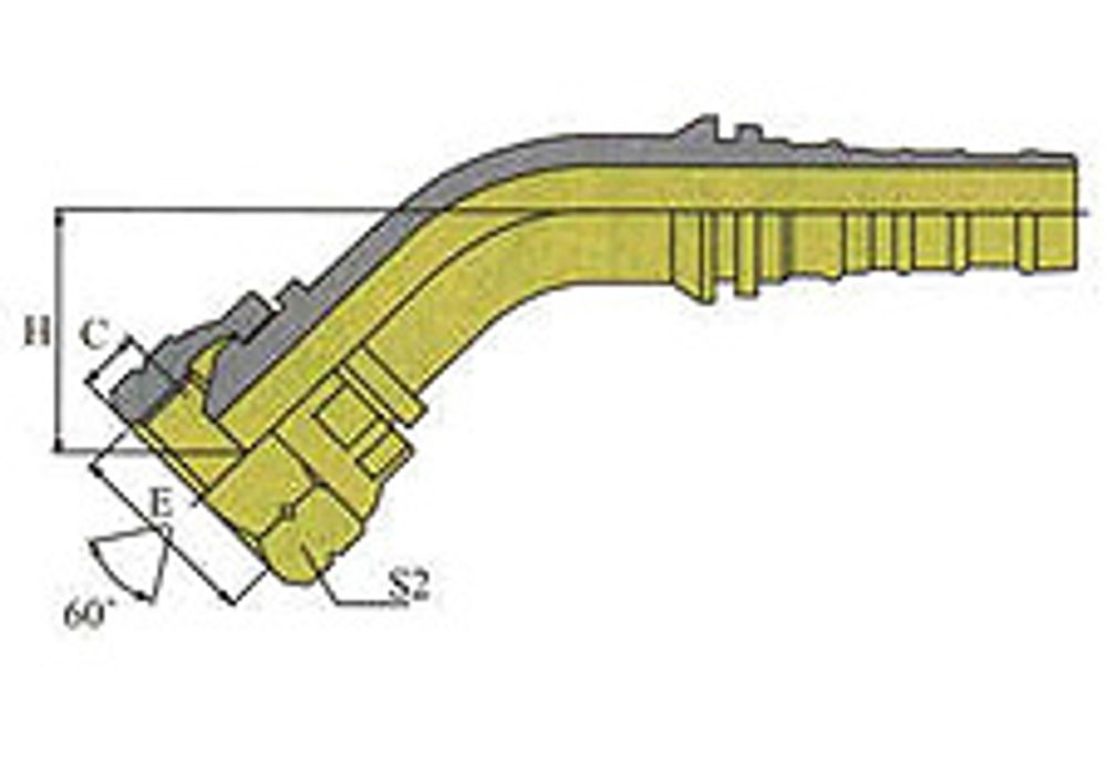 Фитинг DN 50 BSP (Г) 2 (45) Interlock