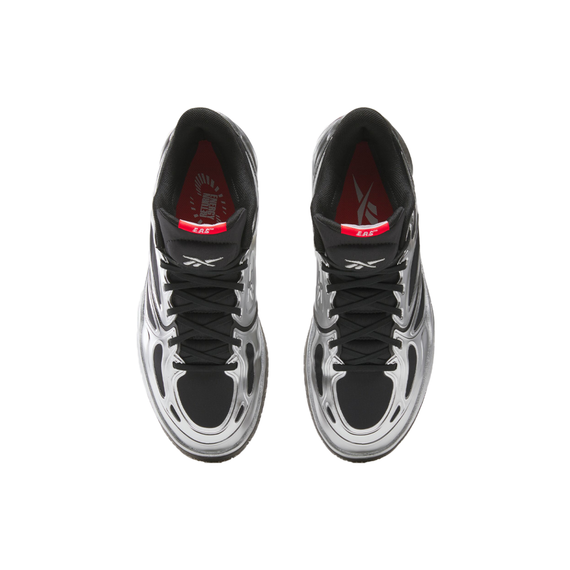 Reebok Engine A Баскетбольные кроссовки Низкие Топ Черно-серебристые Унисекс