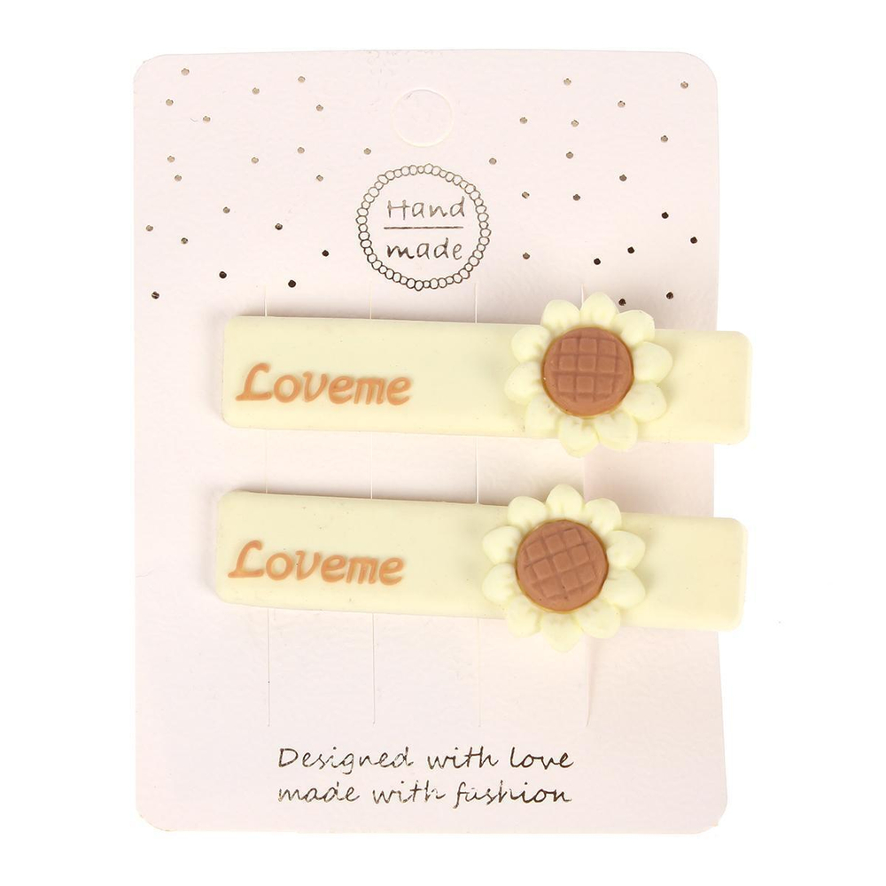 Зажимы для волос детские 2шт "Вкусная милка" 658-151 (JINRE TRAVEL)