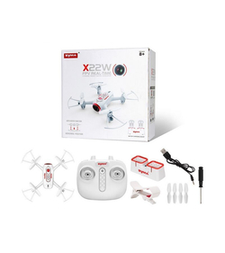 Р/У квадрокоптер Syma X22W-1 с FPV трансляцией Wi-Fi, камера 0,3 Мп, 2.4G RTF