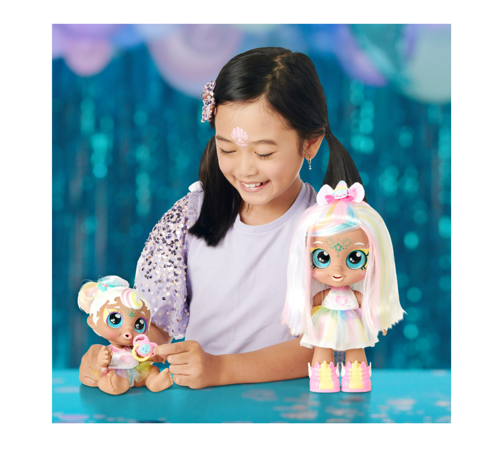 Кукла-пупс Kindi Kids Magic Baby Sister Mini Mello Unicorn (2023)