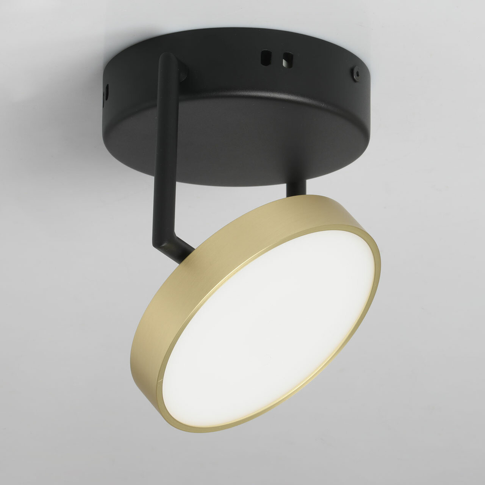 Светильник потолочный светодиодный De Markt Гэлэкси, LED 8 Вт, черный/золотой