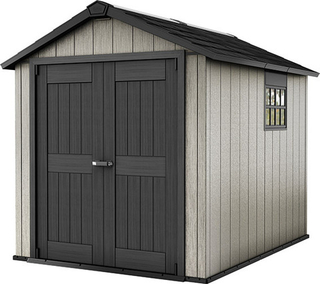 Пластиковый сарай Keter Oakland 759, серый (размеры 210 х 279 см)