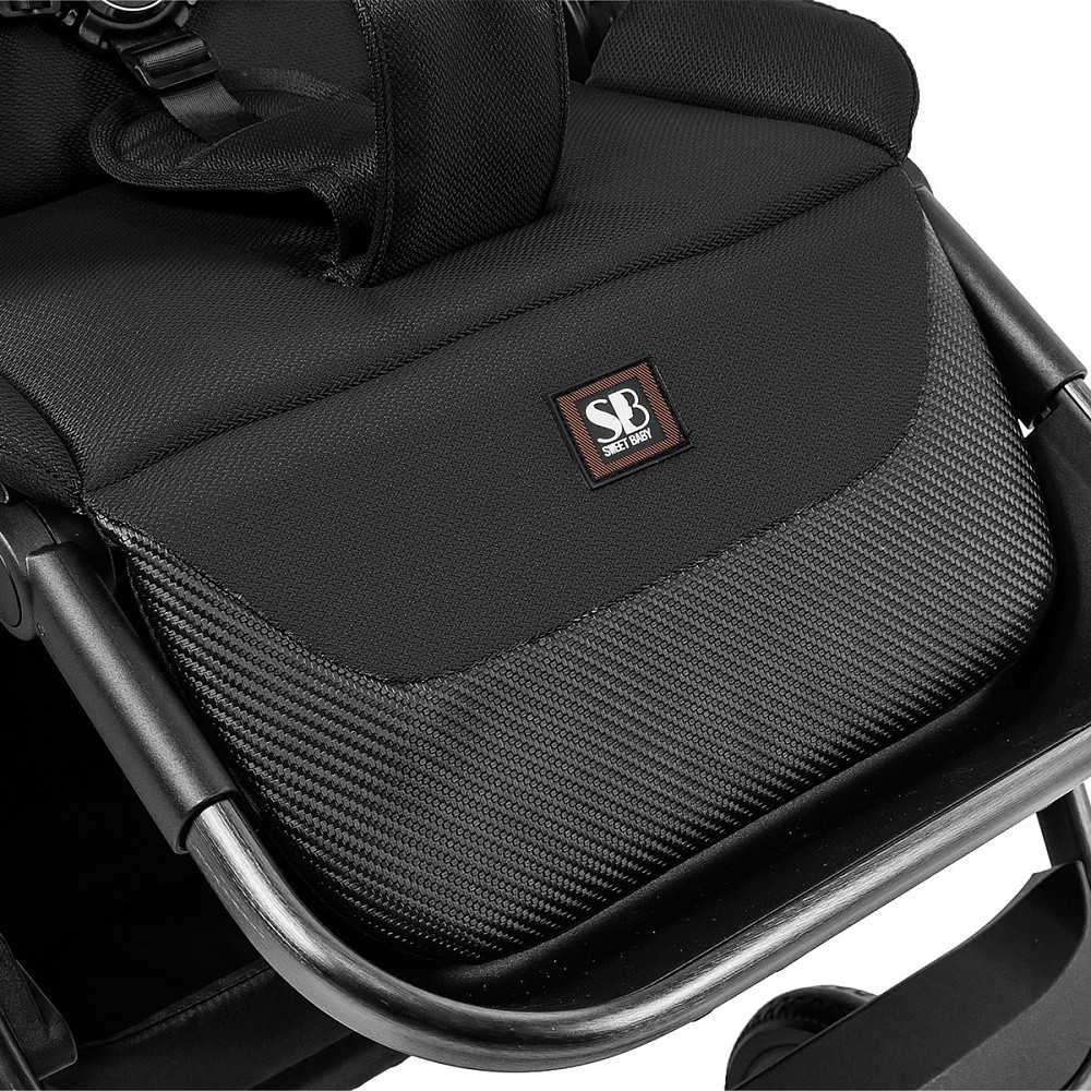 Коляска 4 в 1 Sweet Baby Rocco + автокресло Elegante Plus с базой i-Size ISOFIX DK780 Black