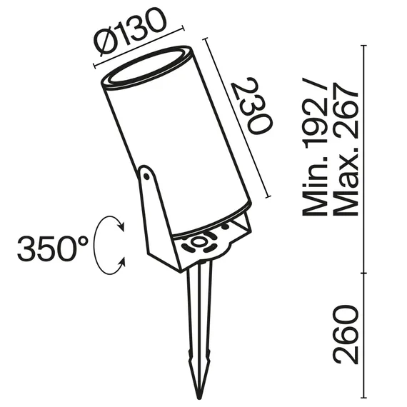 Ландшафтный светильник Outdoor O050FL-L30W3K
