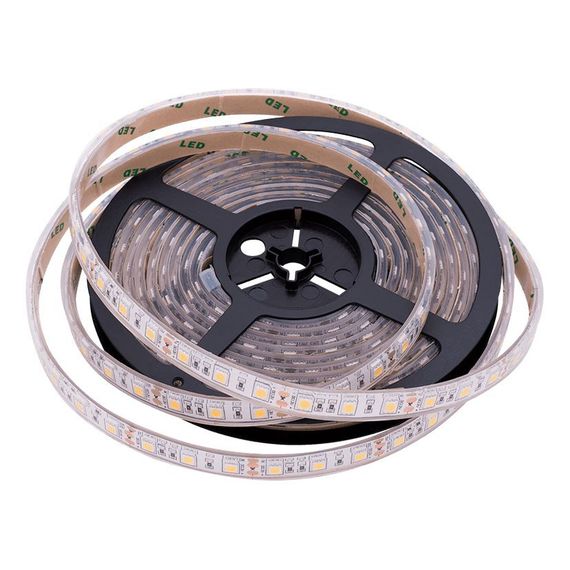 Светодиодная влагозащищенная лента SWG 14,4W/m 60Led/m 5050SMD теплый белый 5M SWG560-12-14.4-WW-68-M 009269