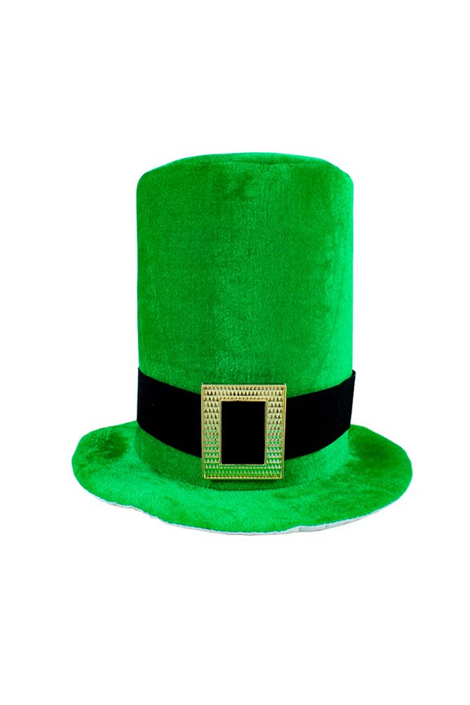 шляпа Ирландская зеленая с золотой пряжкой
