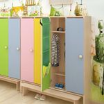 Кармашки-органайзер в шкафчик для детского сада ЮНЛАНДИЯ на резинке, 5 карманов, 21х68 см, "Crocodile", 270413