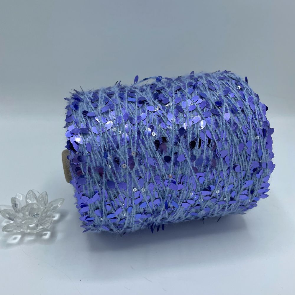 Пайетки FILATI ITALIANA 51% каплевидные пайетки 15% альпака 8% хлопок 26% полиаимд