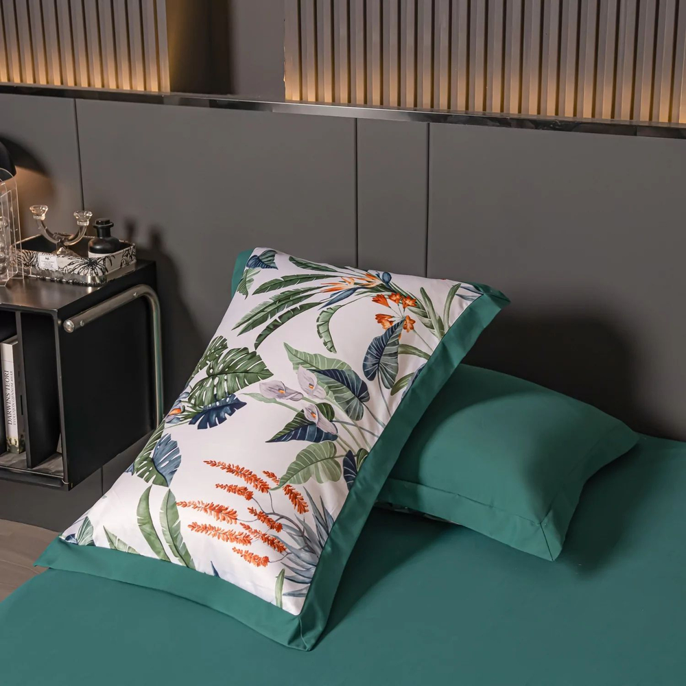 Комплект постельного белья Сатин Magic Sleep на резинке MSR002, Евро