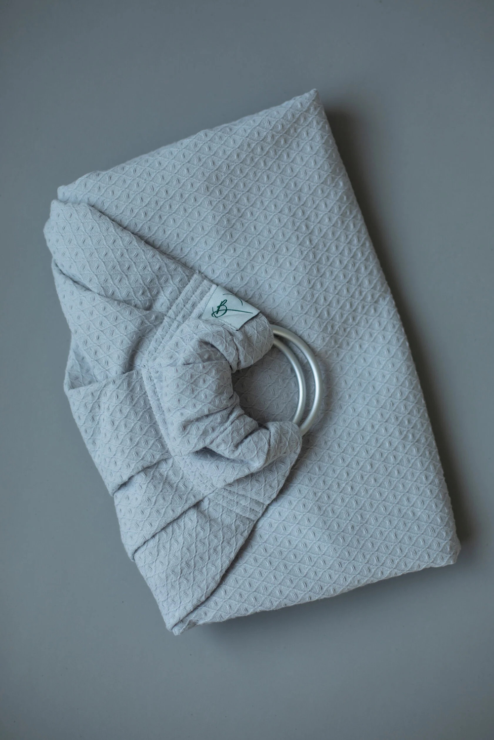 Тканый слинг на кольцах «Крепкие объятия», Пепел