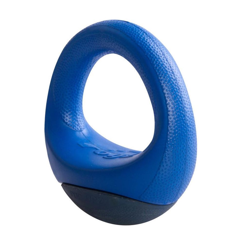 Игрушка попапс, резина в форме бублика, тип ванька встанька, 120 мм, синий