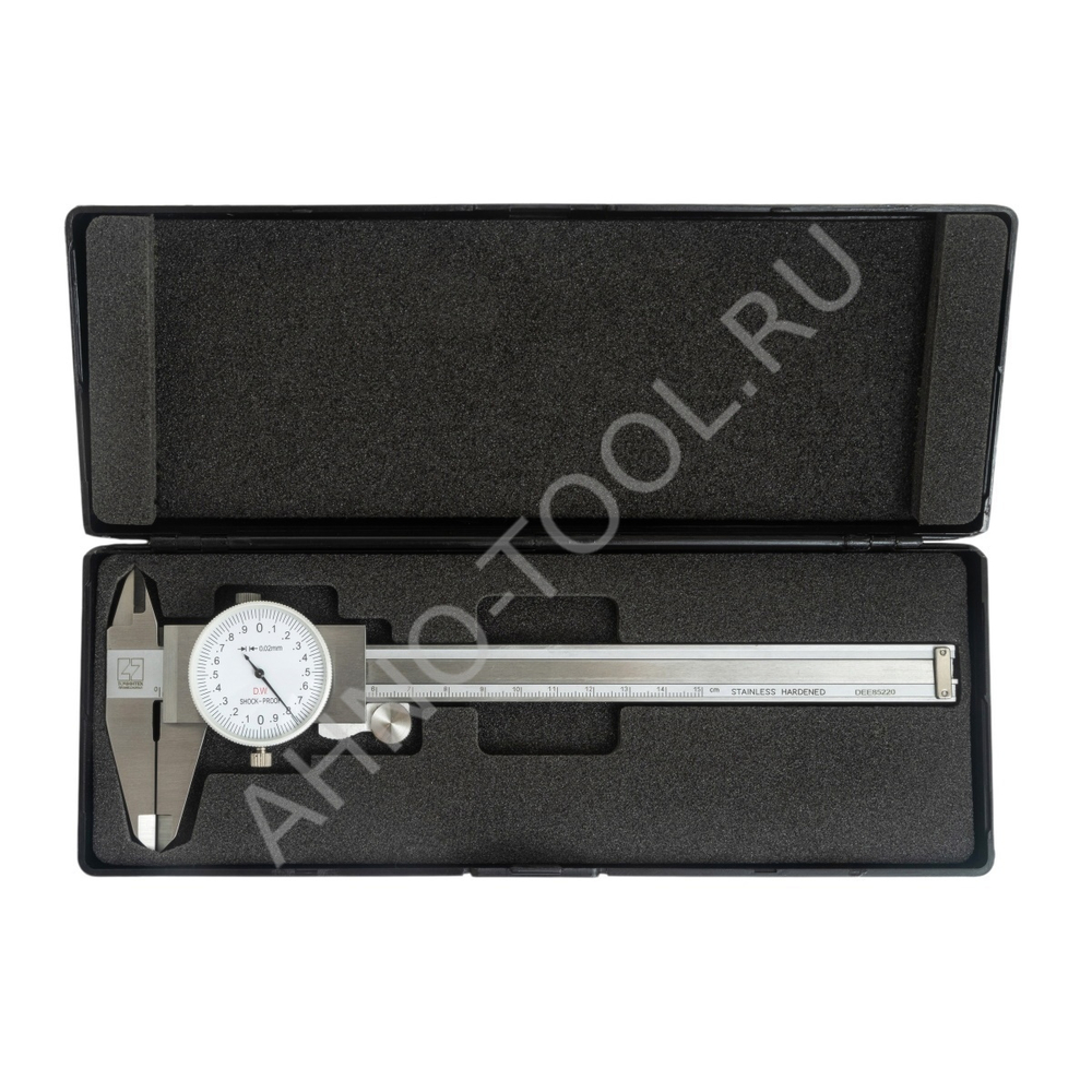 Штангенциркуль с круговой шкалой ШЦК-150-0.02 ГОСРЕЕСТР 89053-23 нерж.сталь ТОЧИНТЕХ