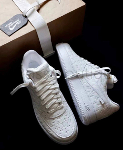 Белые кроссовки Louis Vuitton Nike Air Force 1