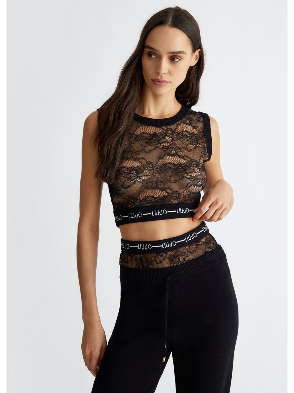 Топ кружевной женский Lace LIU JO
