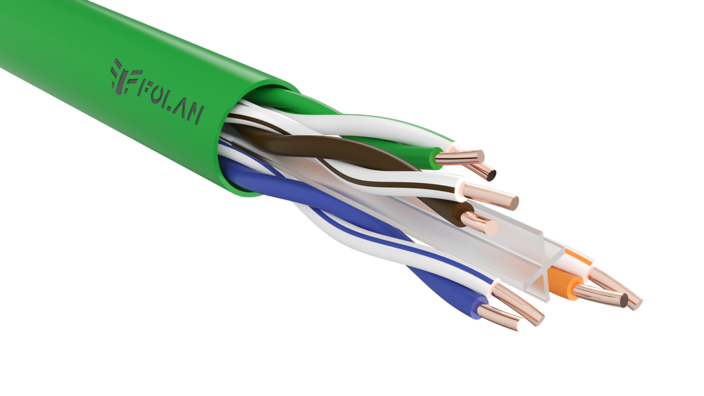 FOLAN U/UTP Cat 6 PVC нг(А)-LSLTx 4х2х0,57