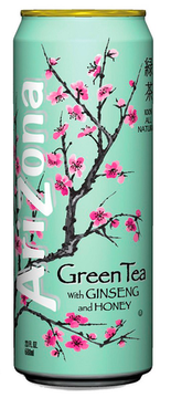 Напиток чайный Arizona Diet Green Tea Ginseng (Зеленый чай Женьшень Мёд), 650мл