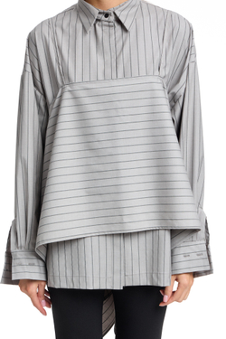 Рубашка 2в1 серая