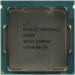 Процессор CPU Intel Pentium G4560 3.5 GHz/2core/SVGA HD Graphics 610/0.5+3Mb/54W/8GT/s LGA1151
