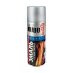 КРАСКА АЭРОЗОЛЬ ТЕРМОСТОЙКАЯ СЕРЕБРИСТАЯ 520 МЛ (12) "KUDO" KU-5001