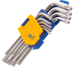 Ключи имбусовые короткие, 9шт Torx Kraft