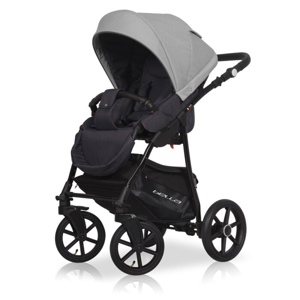 Коляска  BELLA (3 в 1) (RIKO BASIC) 01 серый-графит