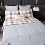 Комплект постельного белья на резинке Сатин Velouria Luxe с Одеялом VLR005