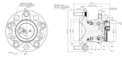 Ступица задняя в сборе L=R MITSUBISHI ASX/Lancer X/Outlander II GANZ GIM03020