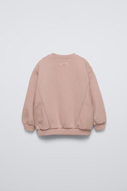 ZARA ТОЛСТОВКА С РЕЛЬЕФНЫМИ ШВАМИ, СЕРОВАТО-КОРИЧНЕВЫЙ