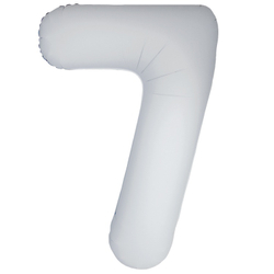 Цифры 102 см "Белые сатиновые" слим (slim)