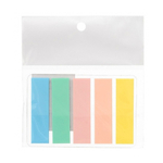 Закладки клейкие Basir пластиковые, прямоугольные, 5 цветов, размер 1,2*4,5 см