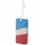 Пемза для ног «Pedicure», форма прямоугольник, трехцветная 9,5*4,5*1,5, 26гр